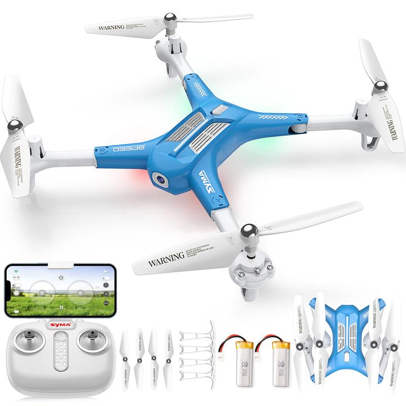 SYMA X600W Drone with 1080P FPV Camera for Adults Kids, Back to School Gift Toys for Boys Girls Drone with Altitude Hold, Headless Mode, One Key Start, 3D Flips and 2 Batteries