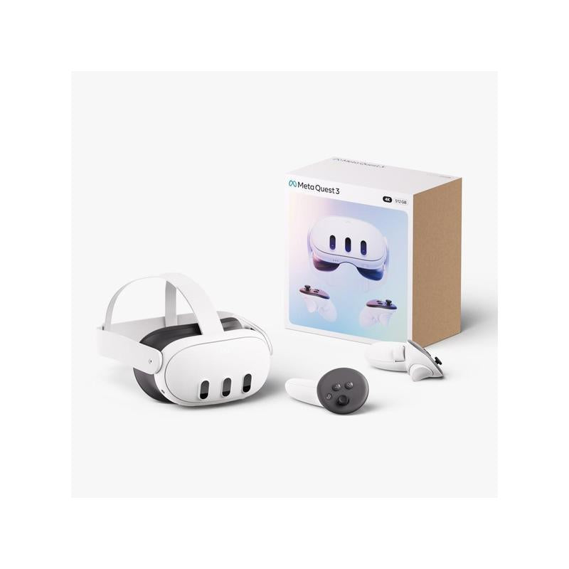 Meta Quest 3 512GB — the Most Powerful Quest — Ultimate Mixed Reality Experiences — Get Batman: Arkham Shadow and a 3-Month Trial of Meta Quest+ Included, VR Wearable Device