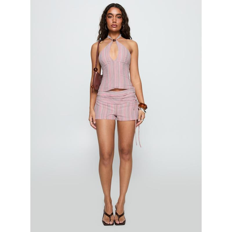 Electric Night Shorts Pink Stripe