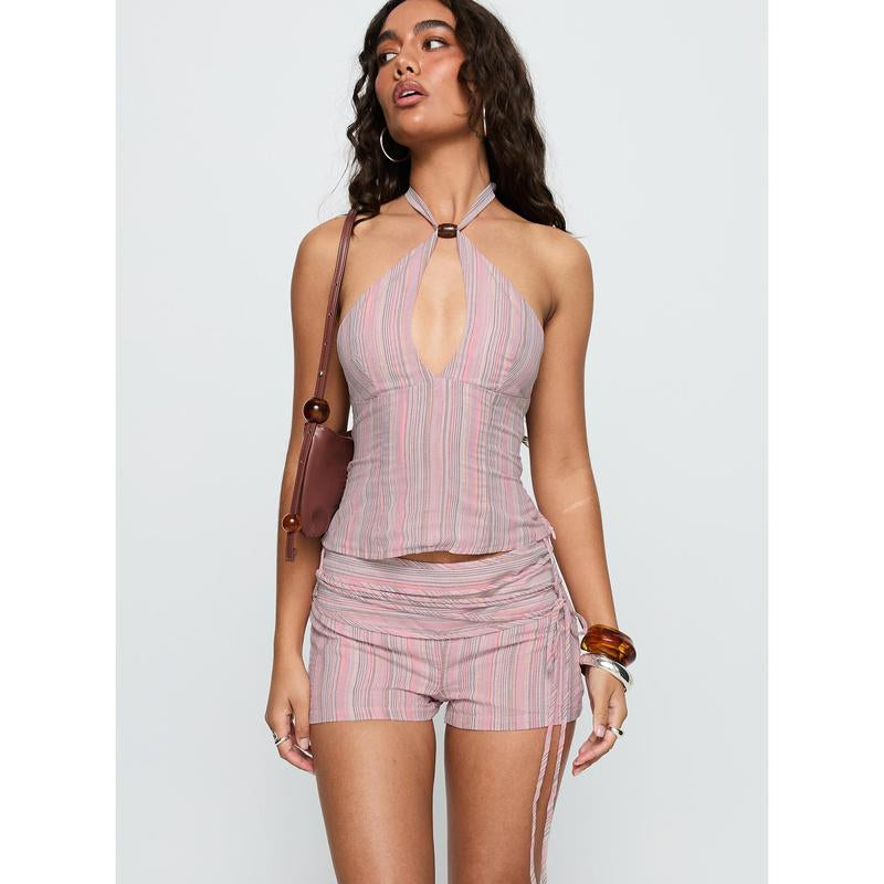 Electric Night Shorts Pink Stripe