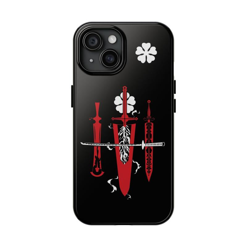 Black Clover 5 Anime Phone Case for Iphone, for Samsung, Phone Accessories, Cute Phone Case, Fashion Case, Perfect Gift for Her/Him, Phone Case for Iphone, Creative Dual Layer Case
