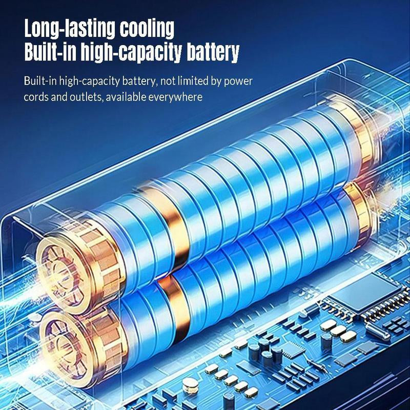 Mini Air Cooler for All Scenes – Instant Cooling, Quiet & Portable,Portable Air Conditioner 3-In-1 – 2-Speed Mist Fan, 1800Mah Batter