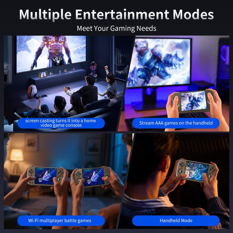 ANBERNIC RG 477M Retro Handheld Game Console 4.7 Inch LTPS In-Cell Touch Screen Portable Video Game Console Aluminum Alloy CNC Android 14 5300Mah RG477M