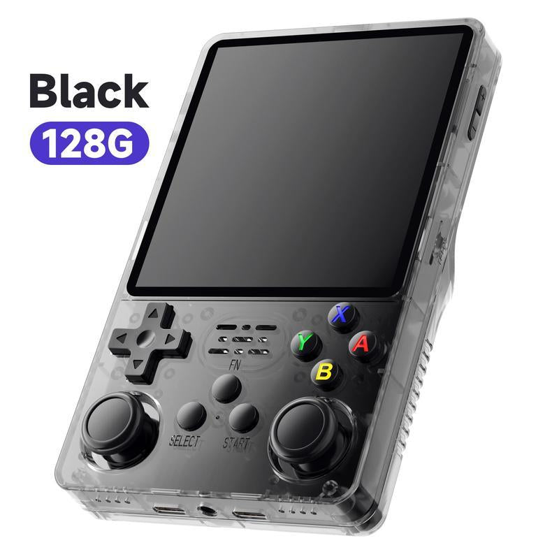 2025 Upgrade R36S Retro Video Gaming Hald Held Game Console with 128GB Storage Built-In 15000+ Classic Games, 3.5 Inch IPS Screen Console Stick 3000Mah Rechargeable Battery, Retro Portable Handheld Boy Consola Portatil Device Mother'S Day Gifts