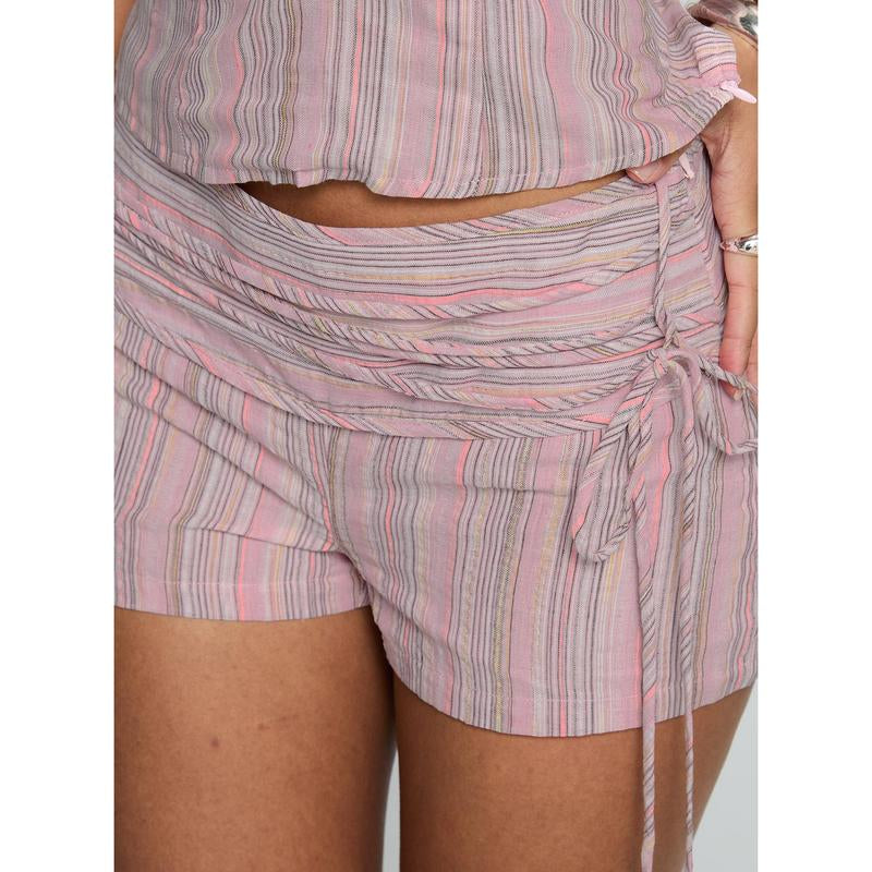 Electric Night Shorts Pink Stripe