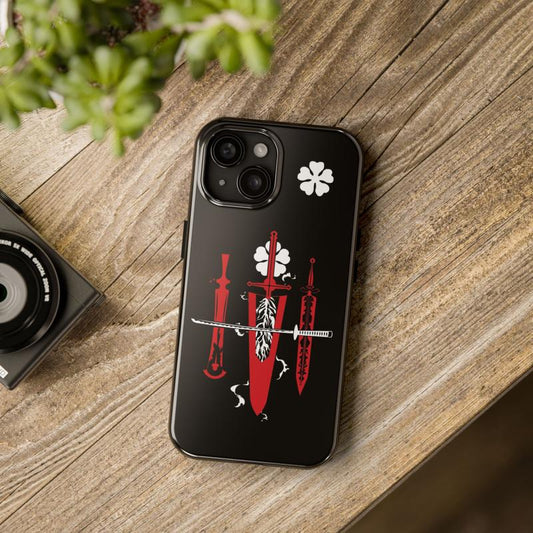 Black Clover 5 Anime Phone Case for Iphone, for Samsung, Phone Accessories, Cute Phone Case, Fashion Case, Perfect Gift for Her/Him, Phone Case for Iphone, Creative Dual Layer Case