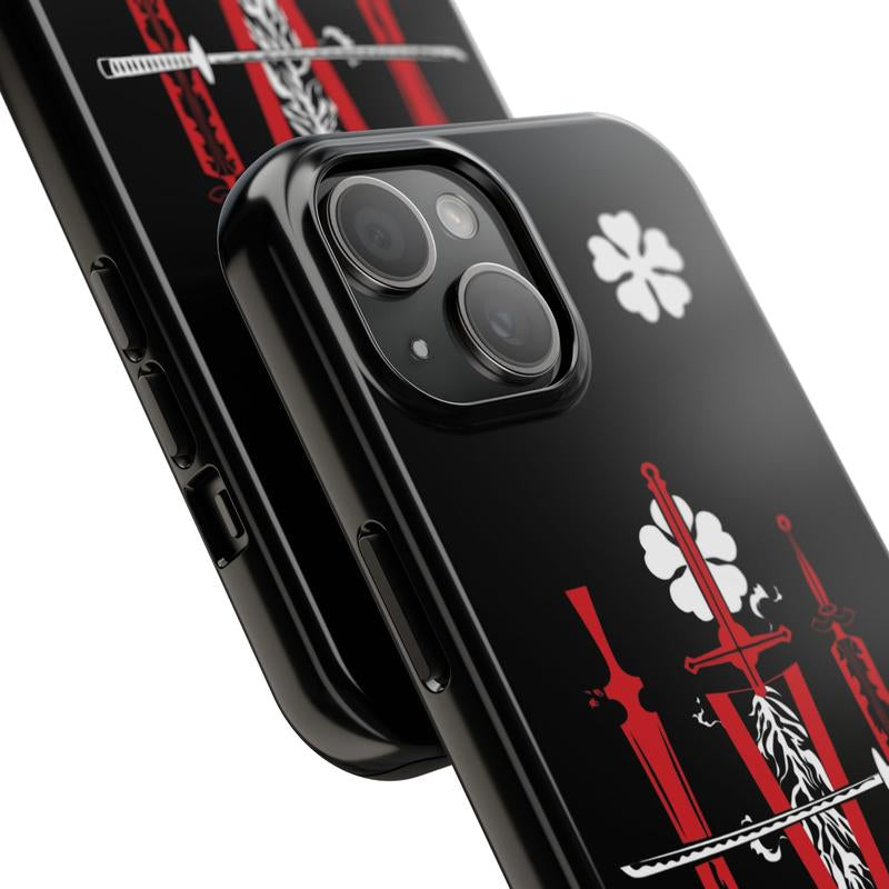Black Clover 5 Anime Phone Case for Iphone, for Samsung, Phone Accessories, Cute Phone Case, Fashion Case, Perfect Gift for Her/Him, Phone Case for Iphone, Creative Dual Layer Case