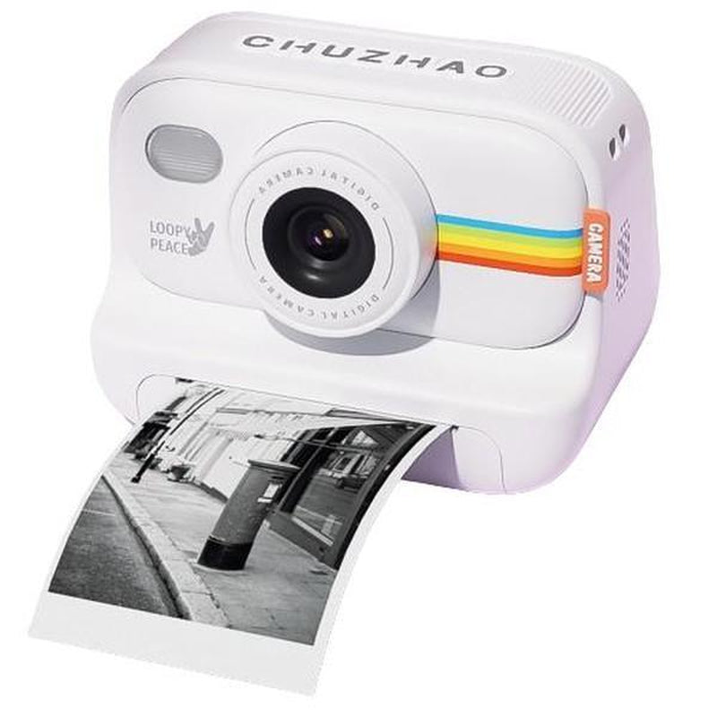 Instant Camera with 3 Print Paper, 2.0 Inch LCD Screen Digital Camera, Rechargeable 1080P Pocket Thermal Camera, Birthday Gift for Boys & Girls Kids , Portable Camera, Lens Camera