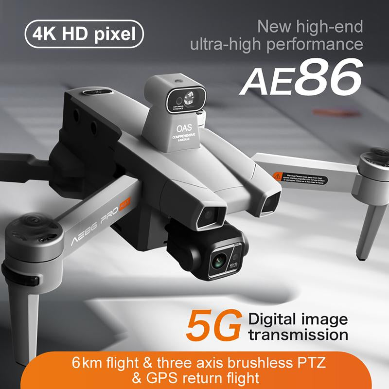 Bingchat 2024 New Professional Drone with 4K Camera for Adults, 3 Axis Gimbal EIS for Video, 82 Mins Real Flight Time, 16404Ft Safe Long Controller Range, 5G Digital Easy Cable Connection Way, Laser Obstacle Avoidance, GPS Auto Return Home, Follow Object