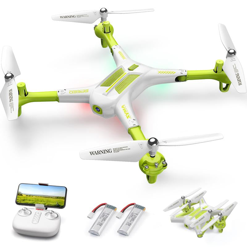 SYMA X600W Drone with 1080P FPV Camera for Adults Kids, Back to School Gift Toys for Boys Girls Drone with Altitude Hold, Headless Mode, One Key Start, 3D Flips and 2 Batteries