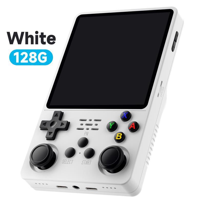 2025 Upgrade R36S Retro Video Gaming Hald Held Game Console with 128GB Storage Built-In 15000+ Classic Games, 3.5 Inch IPS Screen Console Stick 3000Mah Rechargeable Battery, Retro Portable Handheld Boy Consola Portatil Device Mother'S Day Gifts
