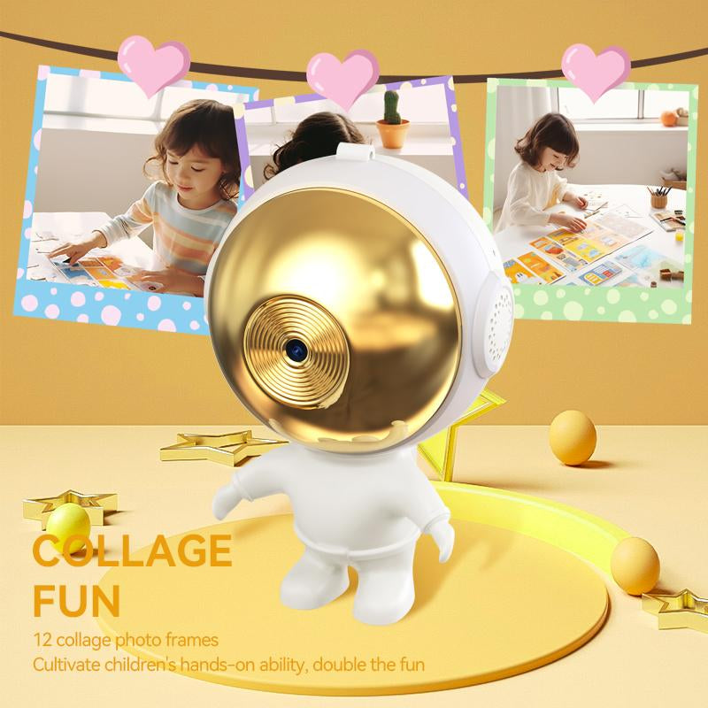 Cute Digital Camera, Dual Lens Digital Camera HD Video Camera with SD Card Slot &Silicone Case,1080P Photo Camera, Camera for Pictures Photo