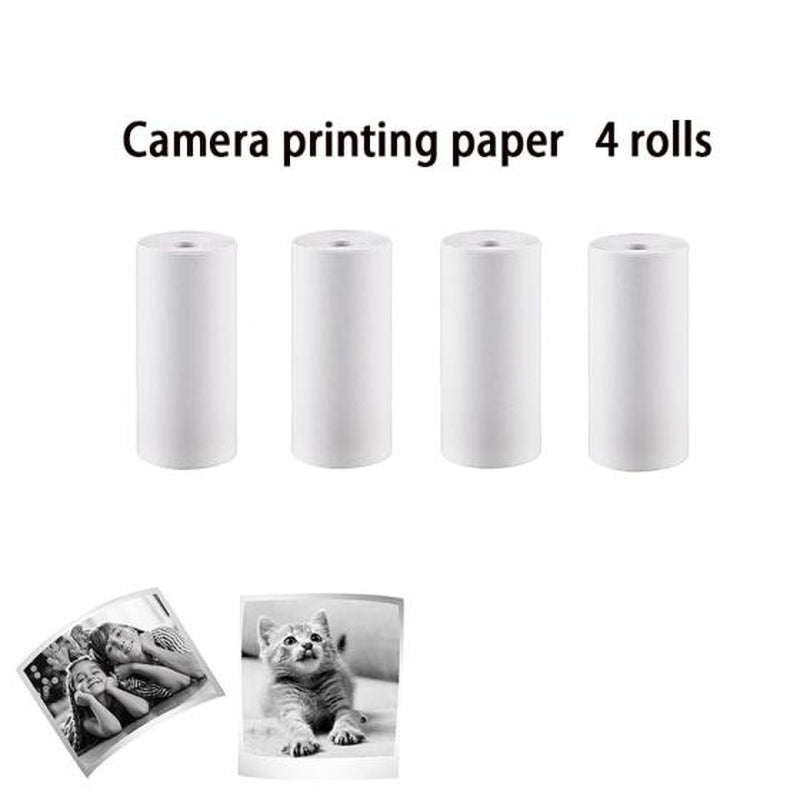 Instant Camera with 3 Print Paper, 2.0 Inch LCD Screen Digital Camera, Rechargeable 1080P Pocket Thermal Camera, Birthday Gift for Boys & Girls Kids , Portable Camera, Lens Camera