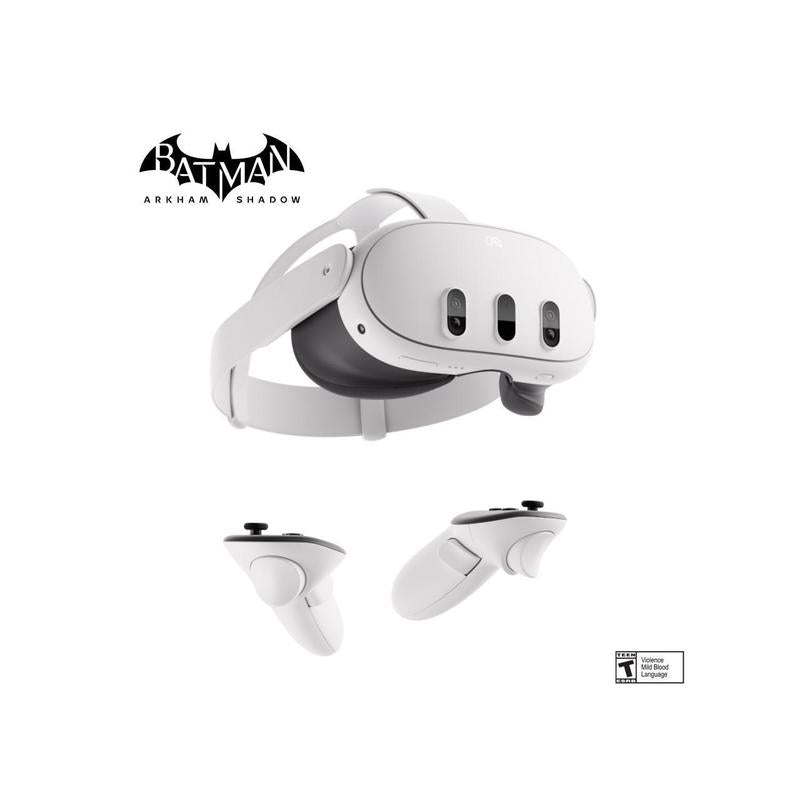 Meta Quest 3 512GB — the Most Powerful Quest — Ultimate Mixed Reality Experiences — Get Batman: Arkham Shadow and a 3-Month Trial of Meta Quest+ Included, VR Wearable Device