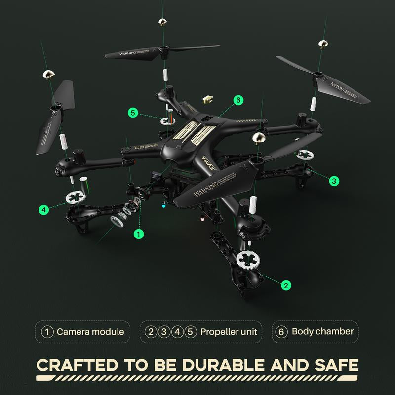 SYMA X600W Drone with 1080P FPV Camera for Adults Kids, Back to School Gift Toys for Boys Girls Drone with Altitude Hold, Headless Mode, One Key Start, 3D Flips and 2 Batteries