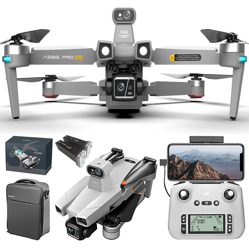 Bingchat 2024 New Professional Drone with 4K Camera for Adults, 3 Axis Gimbal EIS for Video, 82 Mins Real Flight Time, 16404Ft Safe Long Controller Range, 5G Digital Easy Cable Connection Way, Laser Obstacle Avoidance, GPS Auto Return Home, Follow Object